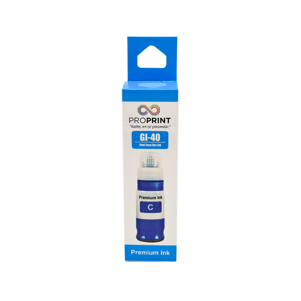 ProPrint Canon GI-40/3400C001 Cyan Compatible Ink 70 Ml - 1