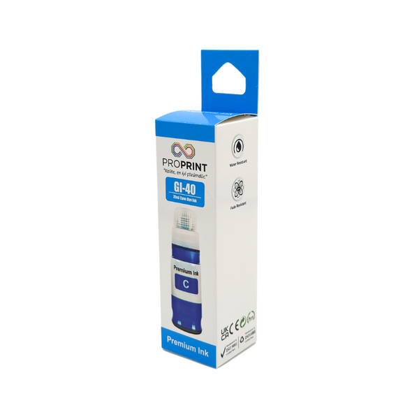 ProPrint Canon GI-40/3400C001 Cyan Compatible Ink 70 Ml - 2