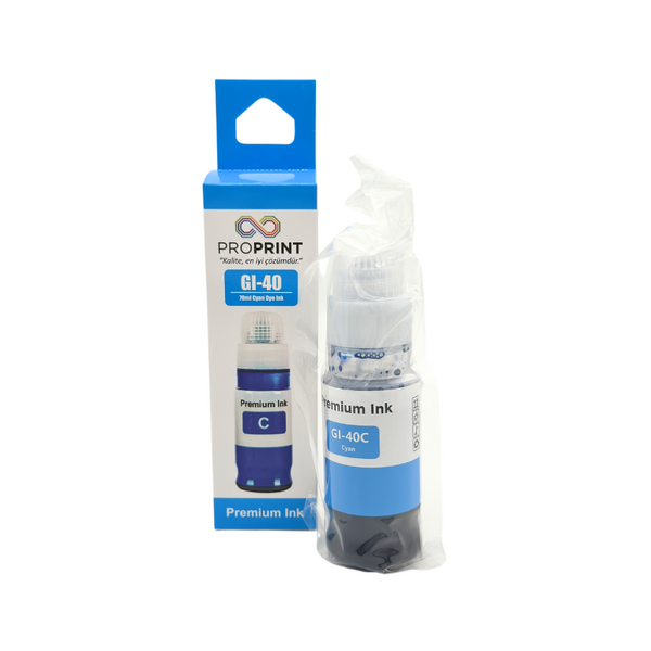 ProPrint Canon GI-40/3400C001 Cyan Compatible Ink 70 Ml - 3