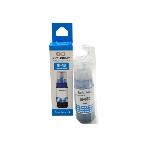 ProPrint Canon GI-43/4672C001 Cyan Compatible Ink 70 Ml - 1