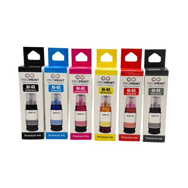 ProPrint Canon GI-43/4698C0001 6 Renk Set Muadil Mürekkep 70 Ml - 1