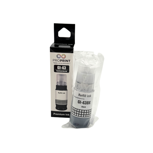 ProPrint Canon GI-43/4698C001 Siyah Muadil Mürekkep 70 Ml - 1