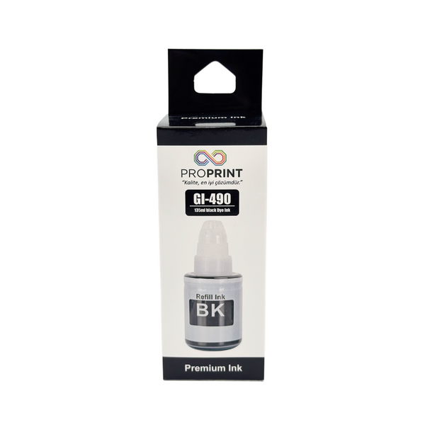 ProPrint Canon GI-490/0663C001 Black Compatible Ink 135 Ml - 1