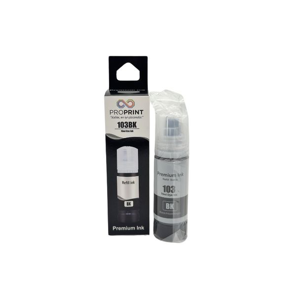 ProPrint Epson 103-C13T00S14A Black Compatible Ink 70 Ml - 5