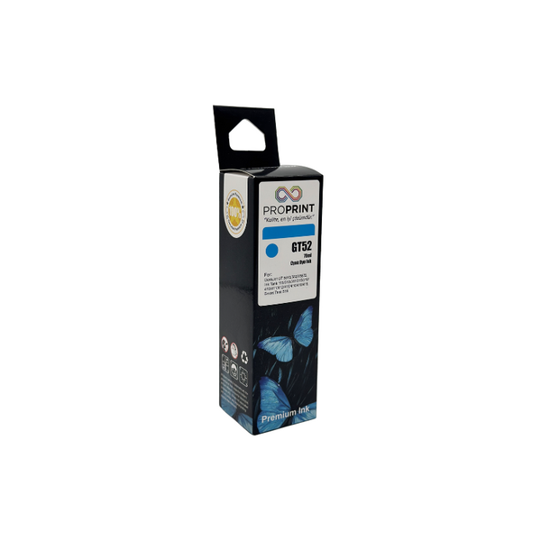 ProPrint Hp GT52 Cyan Compatible Ink 70 Ml - 2