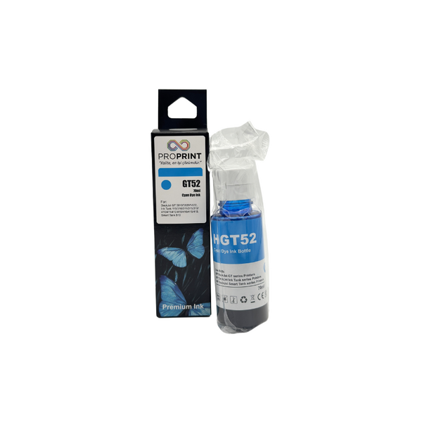 ProPrint Hp GT52 Cyan Compatible Ink 70 Ml - 5