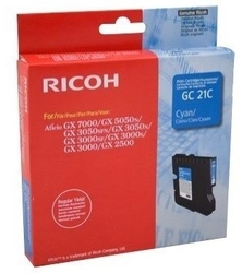 RICOH - Ricoh Aficio GC-21C Mavi Orjinal Kartuş