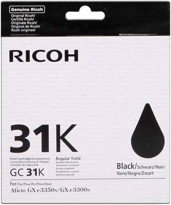 Ricoh Aficio GC-31K Black Original Cartridge - 1
