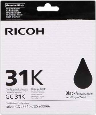 Ricoh Aficio GC-31K Siyah Orjinal Kartuş