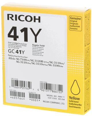 Ricoh Aficio GC-41Y Sarı Orjinal Kartuş