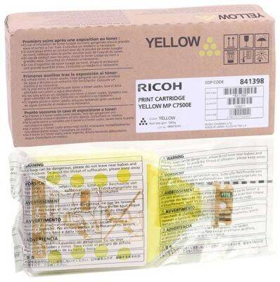 Ricoh Aficio MP-C6000 Yellow Original Photocopy Toner - 1