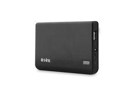 S-link IP-666 6000mAh 2000ma Powerbank Black Şarj Taşınabilir Cihazı - 1