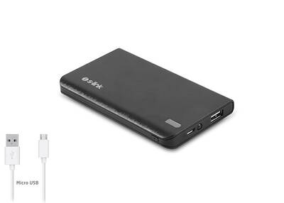 S-link IP-666 6000mAh 2000ma Powerbank Siyah Şarj Taşınabilir Cihazı - 2