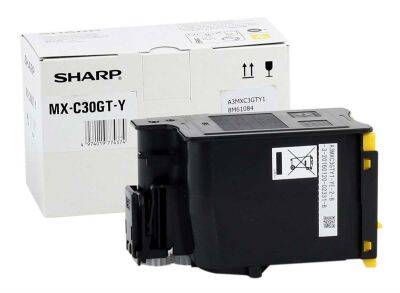 Sharp MX-C30GTYA Yellow Original Photocopy Toner - 1