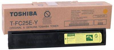Toshiba T-FC25E-Y Yellow Original Photocopy Toner - 1