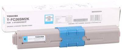 Toshiba T-FC26E-C Cyan Original Photocopy Toner - 1