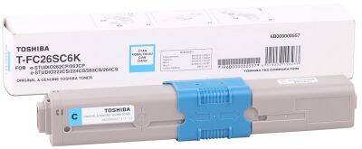 Toshiba T-FC26E-C Cyan Original Photocopy Toner Extra High-Power - 1