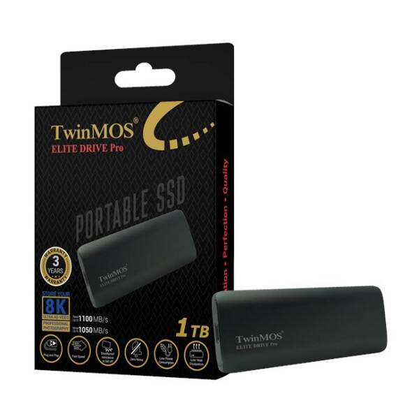 TwinMOS EliteDrivePro 1TB Portable External SSD - 1