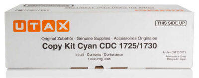 Utax CDC1725/652510011 Cyan Original Photocopy Toner - 1
