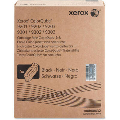 Xerox ColorQube 9201-108R00832 Metered Siyah Orjinal Katı Mürekkep 4Lü