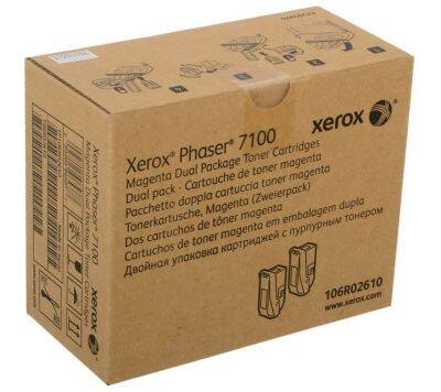 Xerox Phaser 7100-106R02610 Magenta Original Toner 2Li Paket - 1